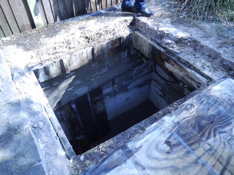 Large hole in filter house roof