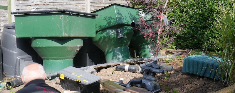 Old filtration units ready to be collected