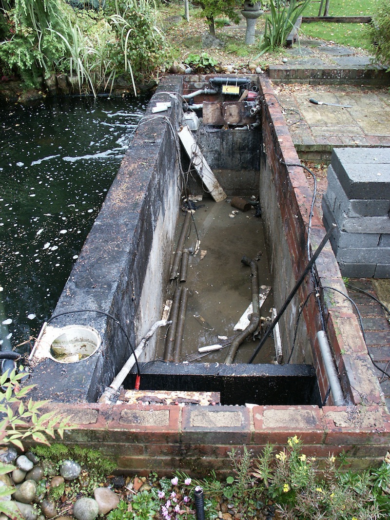 Old filtration pit where ERIC Four is going to be situated