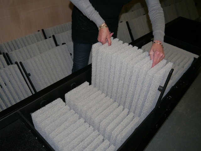 Placing new ERIC Mat blocks into ERIC units