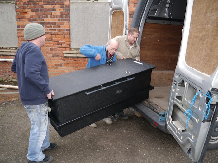 ERIC units being loaded into van