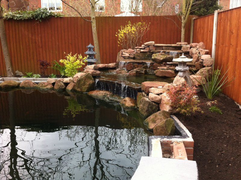 Koi Pond Waterfall