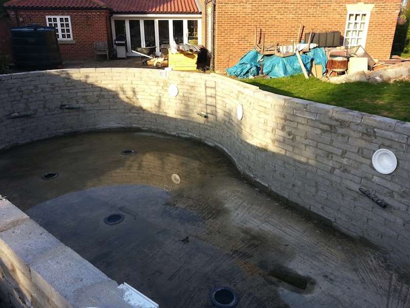 Current progress of the pond 2